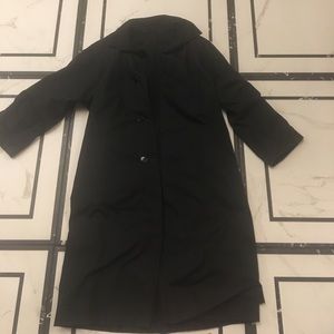 Reversible wool / rain coat