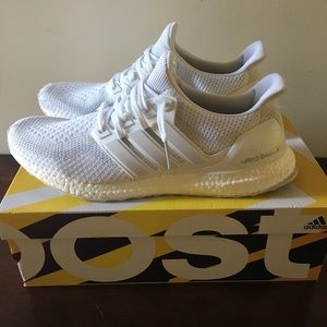 Size 12 Adidas Ultra Boost Triple White 2.0