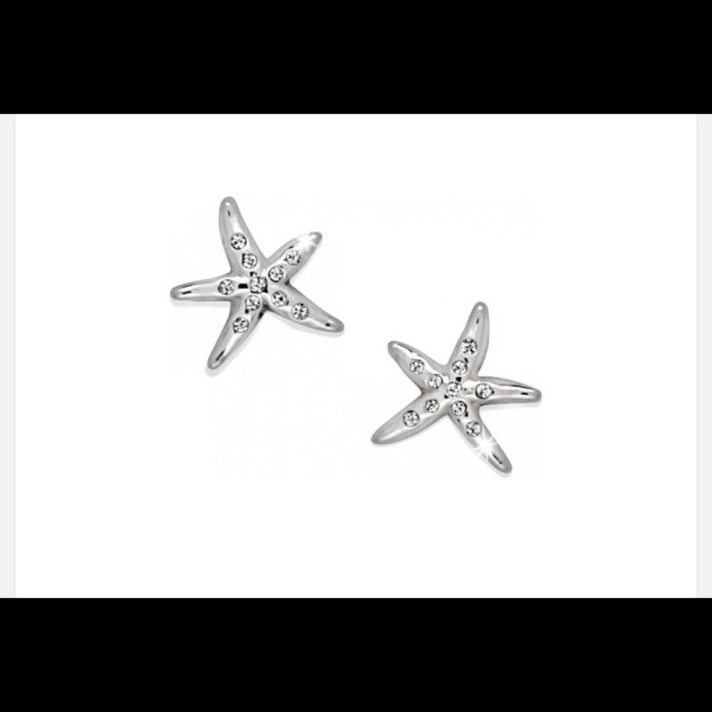 Brighton Cape Star Silver Starfish Stud Earrings