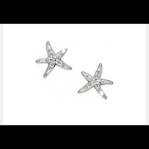 Brighton Cape Star Silver Starfish Stud Earrings