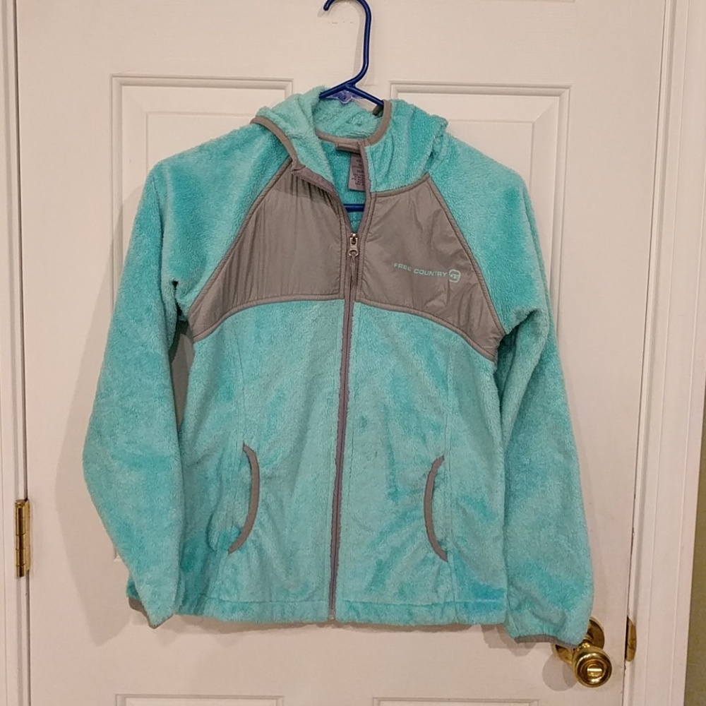 Fleece zip up with hood