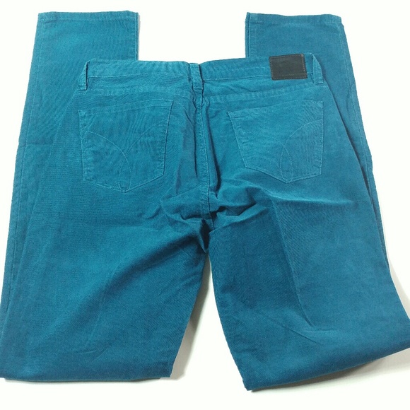 CALVIN KLEIN SZ8 GREEN CORDUROY PANTS ULTRA SKINNY - Picture 3 of 3