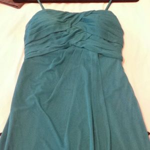 Like New Spaghetti Strap Turquoise Dress