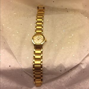 Gold toned watch