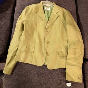 Talbots blazer olive green