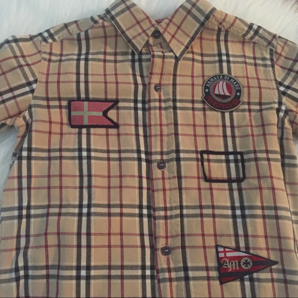 Armata Di Mare Boys Plaid Shirt - Picture 4 of 7