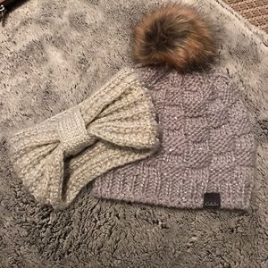 Winter Hat and Headband BUNDLE