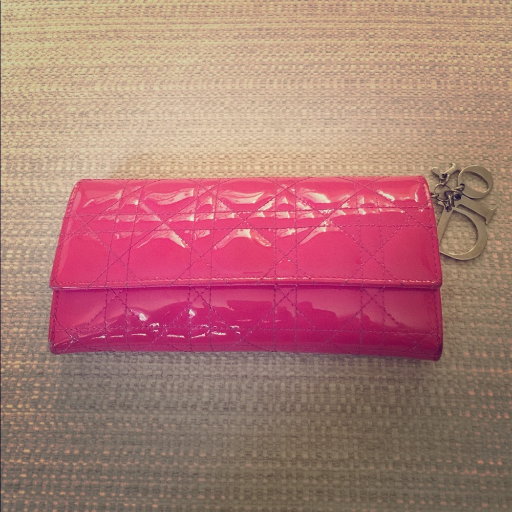 Christian Dior Hot Pink Wallet