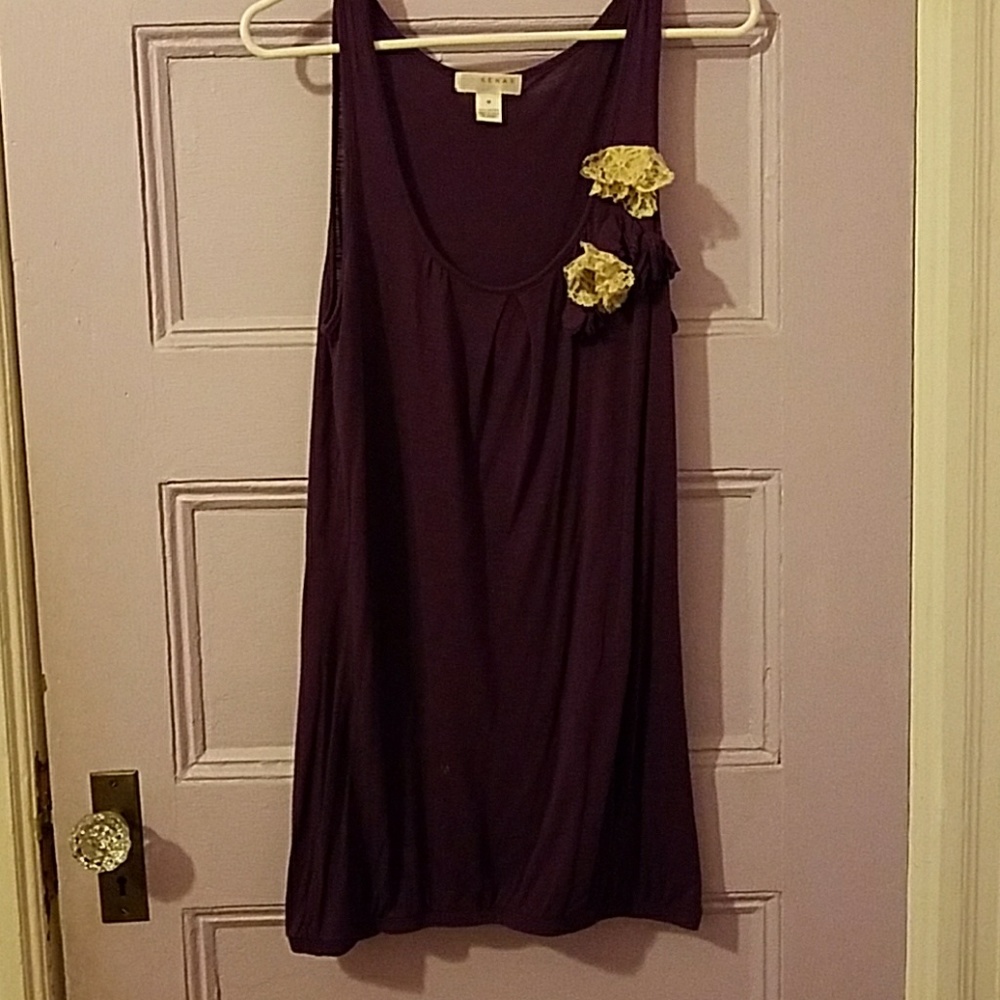 Purple tunic top