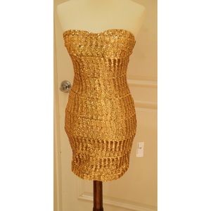 Gold Sequin dress