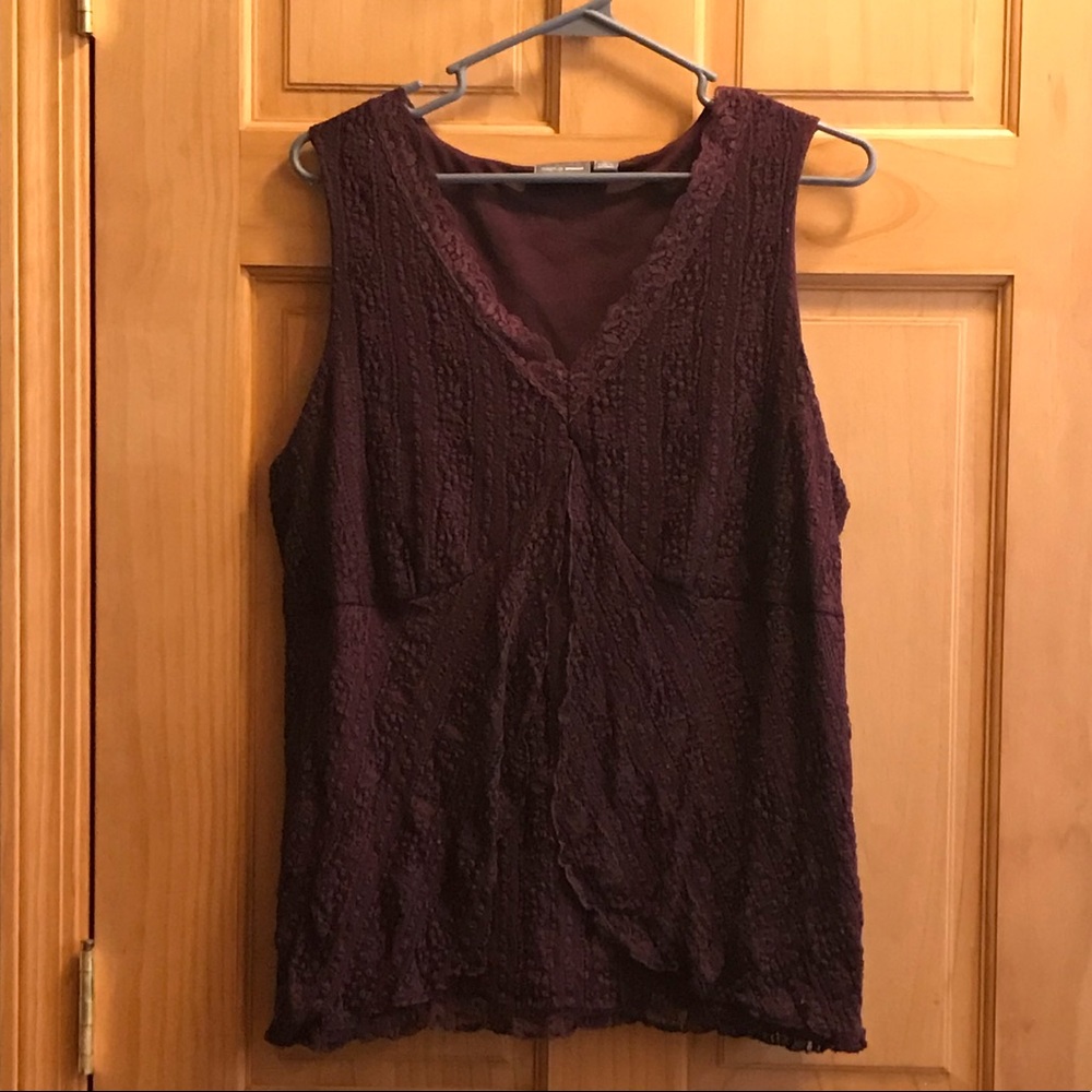 4 for $20 SALE!!  Wine colored sleeveless top - 2x