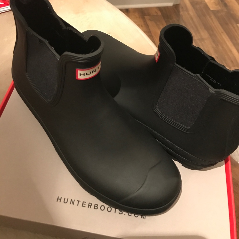 Men’s Black Hunter Rain boots