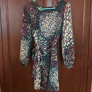 Fun multi colored satin dress!