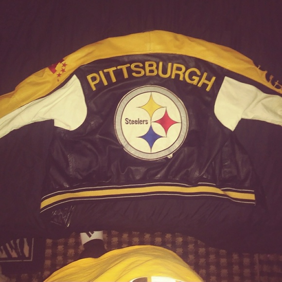 Steelers leather jacket - Picture 1 of 2