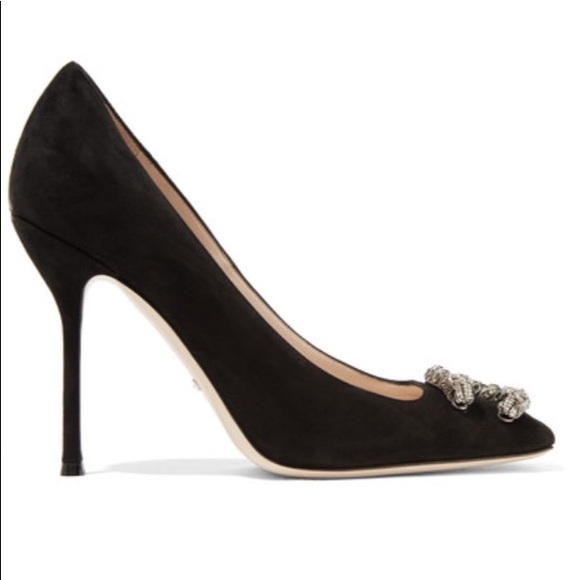 Gucci Shoes Dionysus Embellished Suede Pumps Poshmark