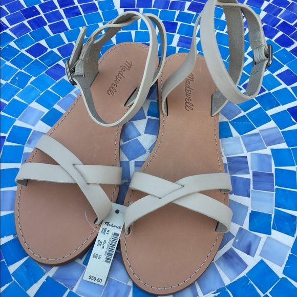 SOLD NEW!  Madewell ankle wrap criss-cross sandals - Picture 5 of 6