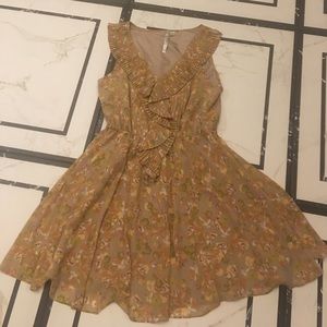 Fall floral dress