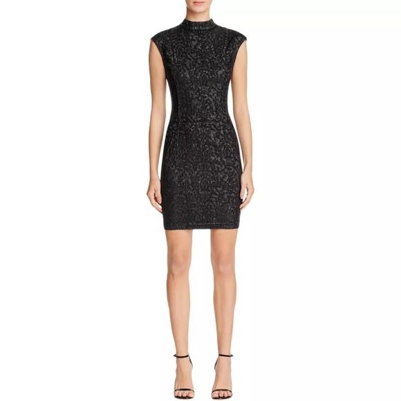 Guess Dresses & Skirts - Guess Textured Mock Neck Bodycon Mini Dress