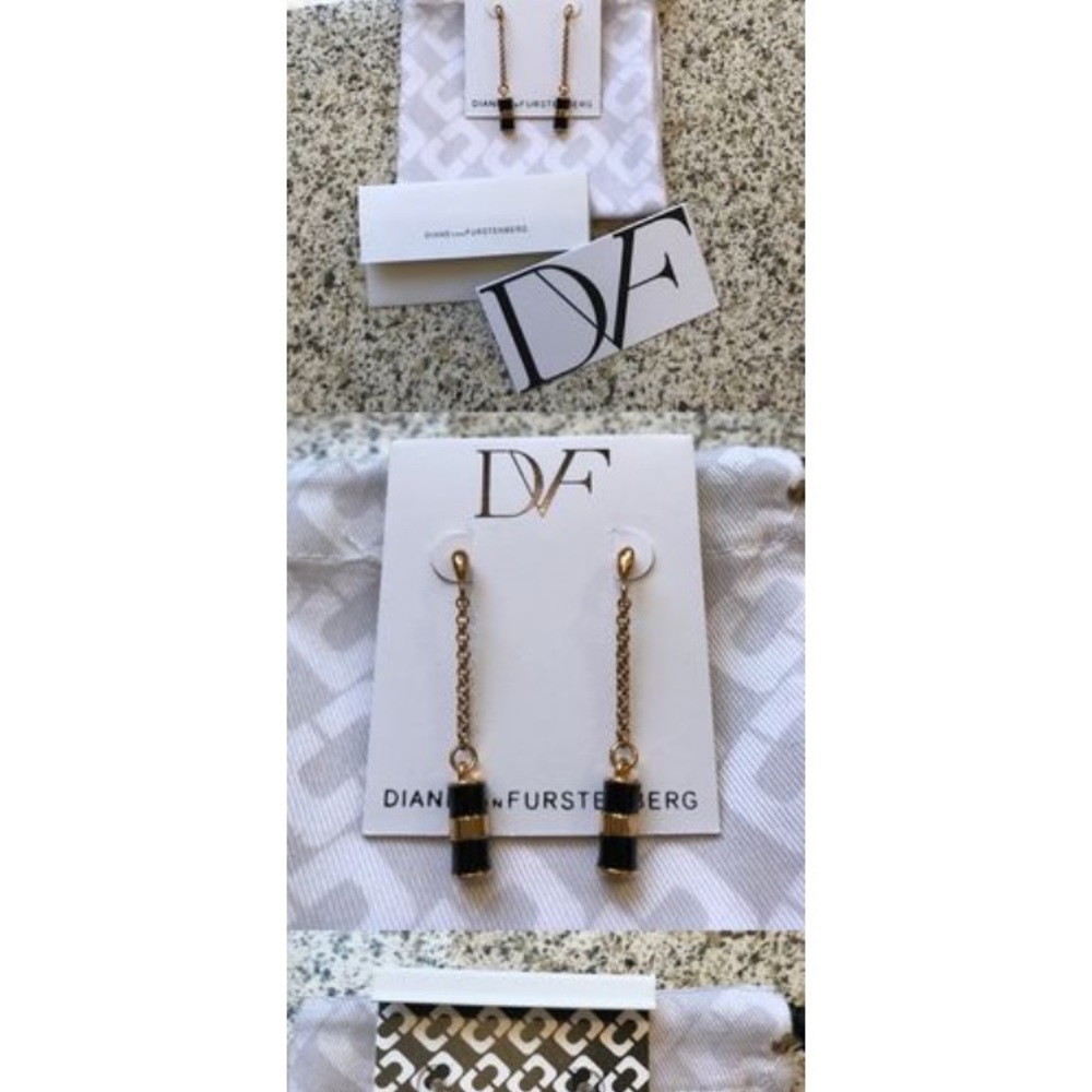 Diane Von Furstenberg  Barrel Drop Earring