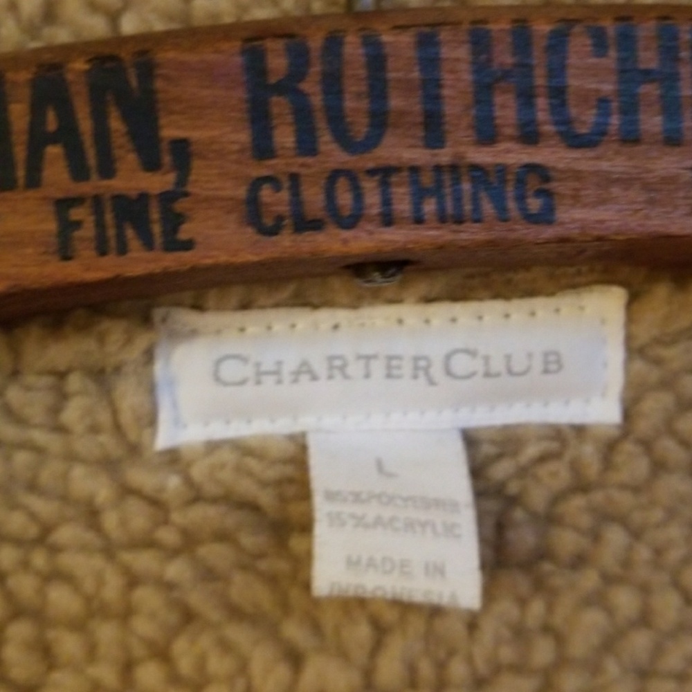 Ready for FALL! VEGAN SUEDE,shearing jacket,L, - Picture 3 of 7