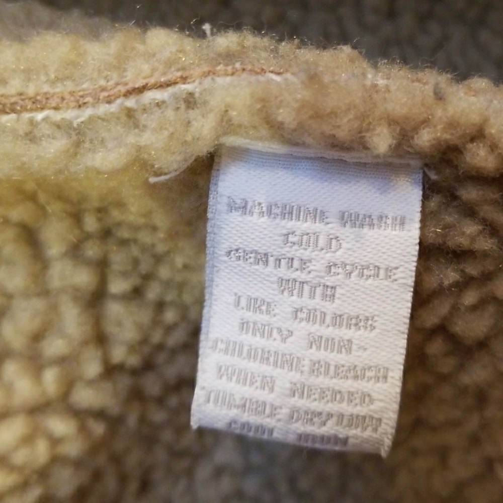 Ready for FALL! VEGAN SUEDE,shearing jacket,L, - Picture 7 of 7