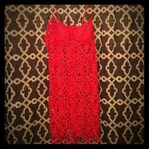 Sexy & Sultry red see through Dress