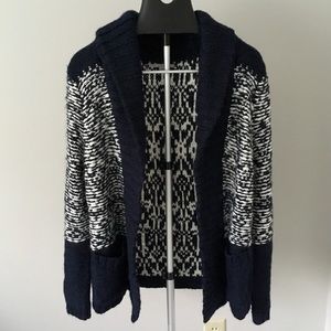 GAP navy & white sweater cardigan - size M