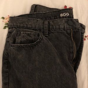 BDG distressed black denim jeans high waisted!