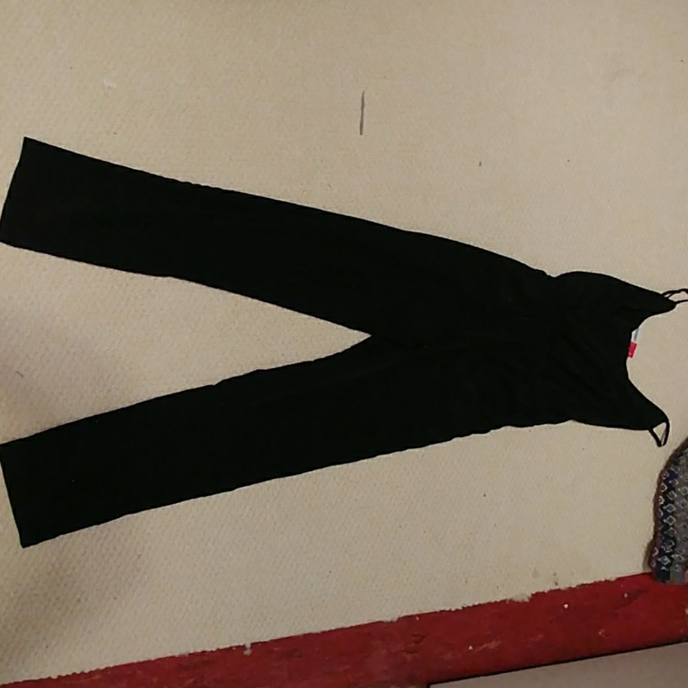 Jumpsuit with spaghetti straps.