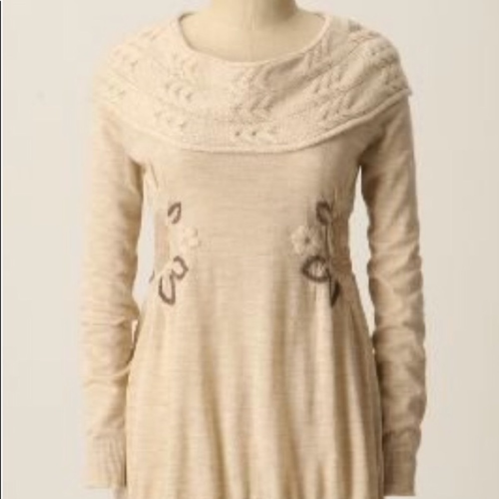MOTH Anthropologie Alpine Meadow Sweater XS NWOT
