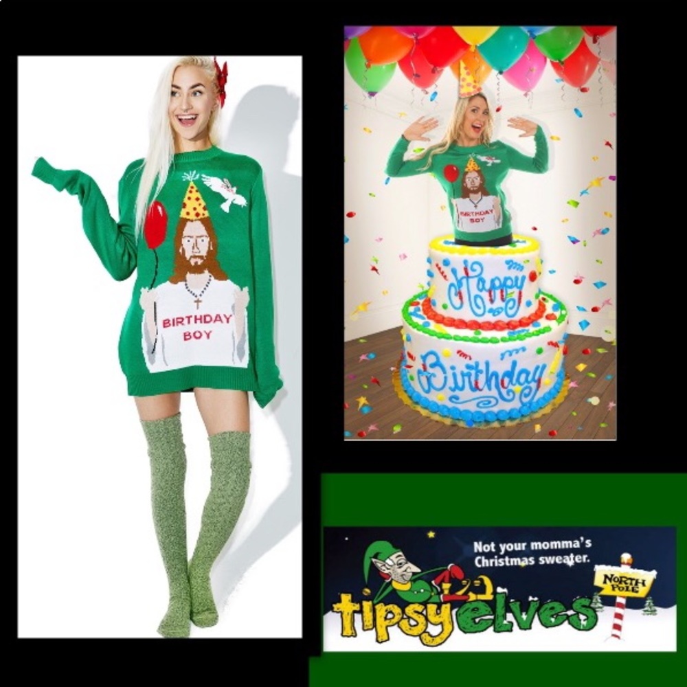 Tipsy Elves•Happy Birthday Jesus Sweater
