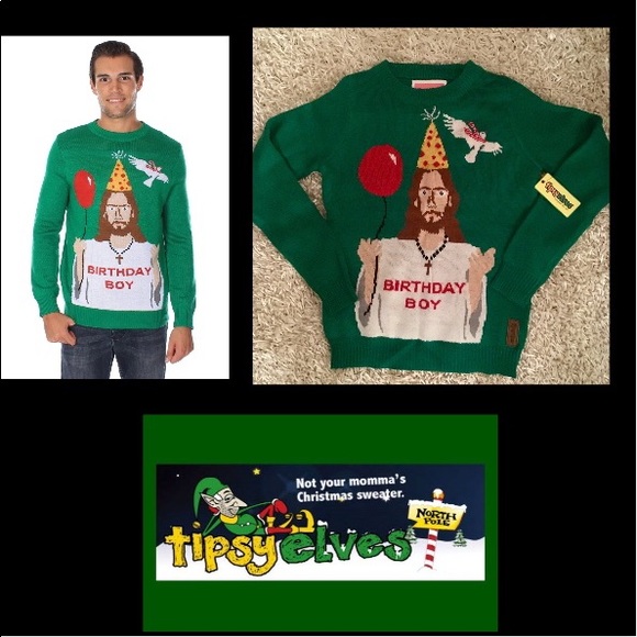 Tipsy Elves•Happy Birthday Jesus Sweater - Picture 5 of 6