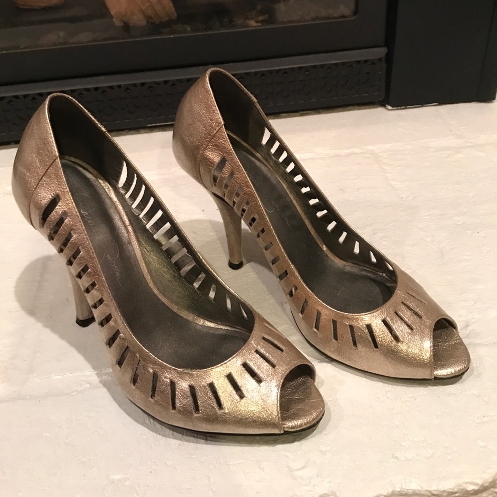 ❗️👠2 for $20❗️ Jessica Simpson Metallic Heel