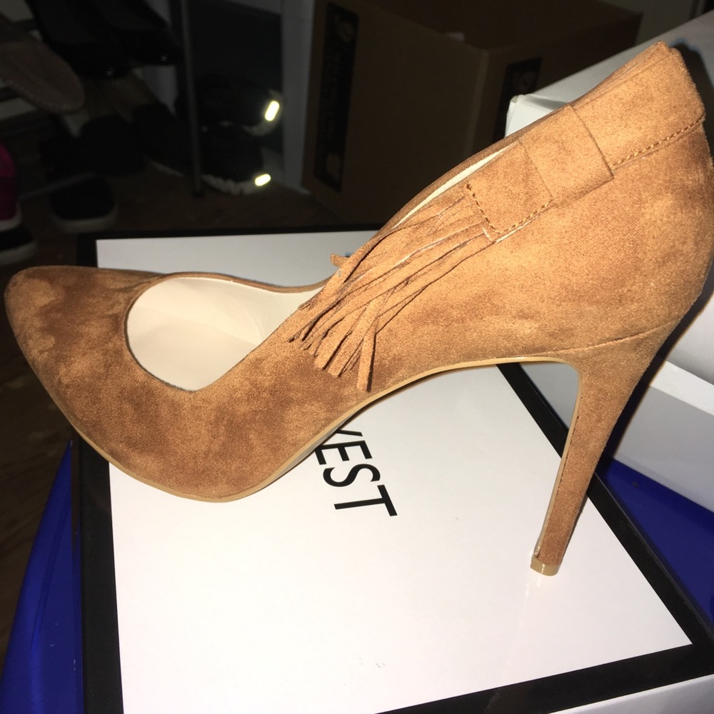 Camel color pumps size 12