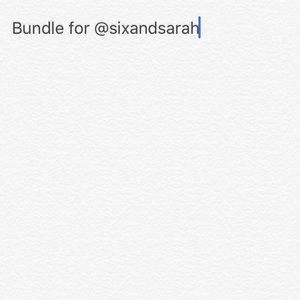 Bundle for @sixandsarah