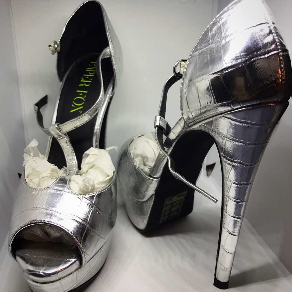 Silver Red Fox Heels