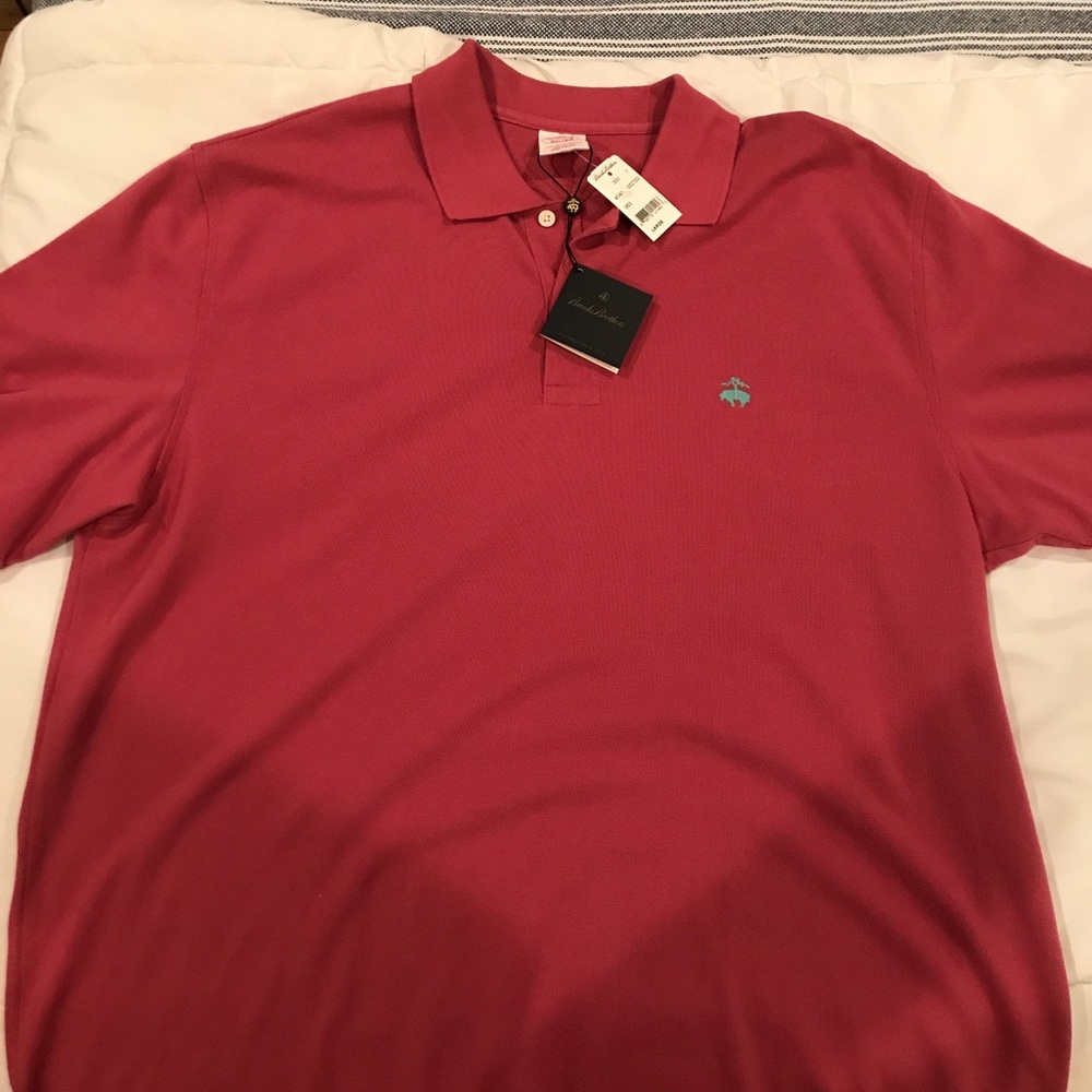 Brooks Brother’s polo, pinkish/purple, large