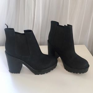 H&M Black Heeled Booties