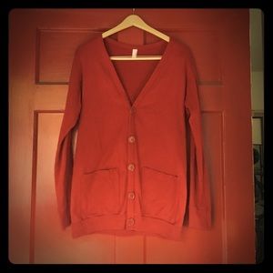 Crimson cardigan