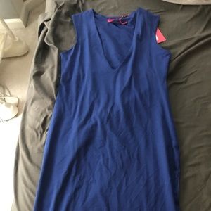 Blue midi dress