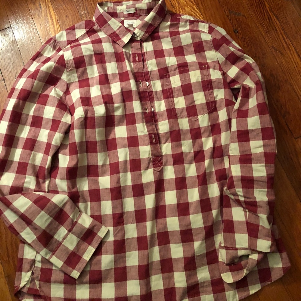 DONATED TO CHARITY J Crew Perfect Fit Plaid Pullover - Picture 1 of 3