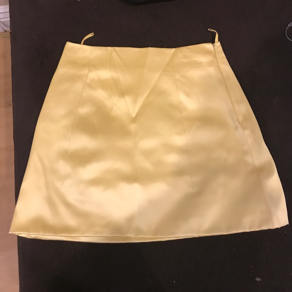 Prada silk mini skirt