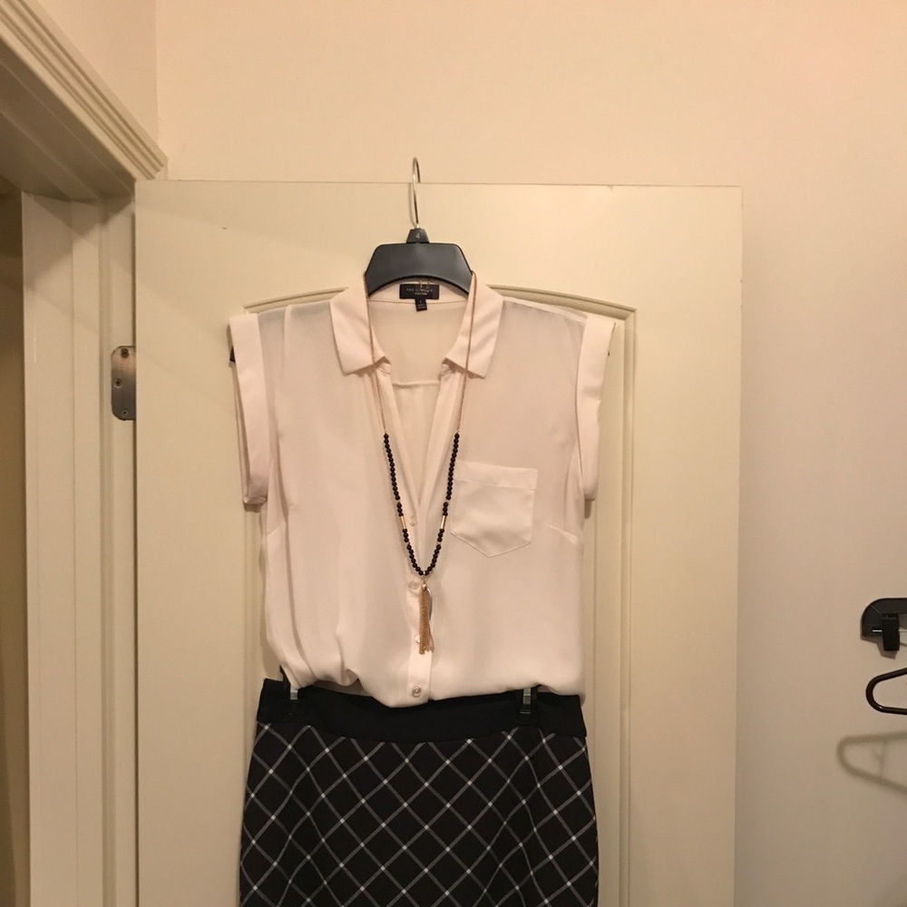 Ivory/off white blouse