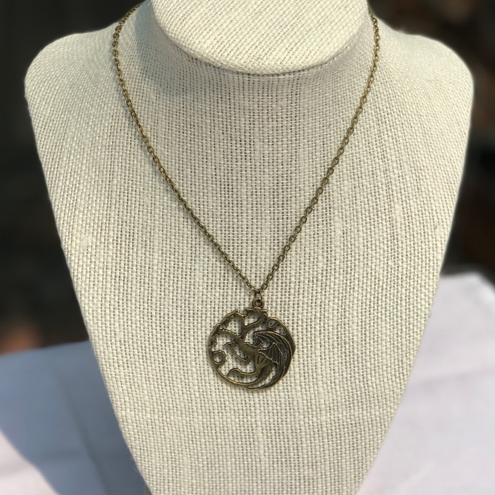Game of Thrones House Targaryen Necklace Bronze