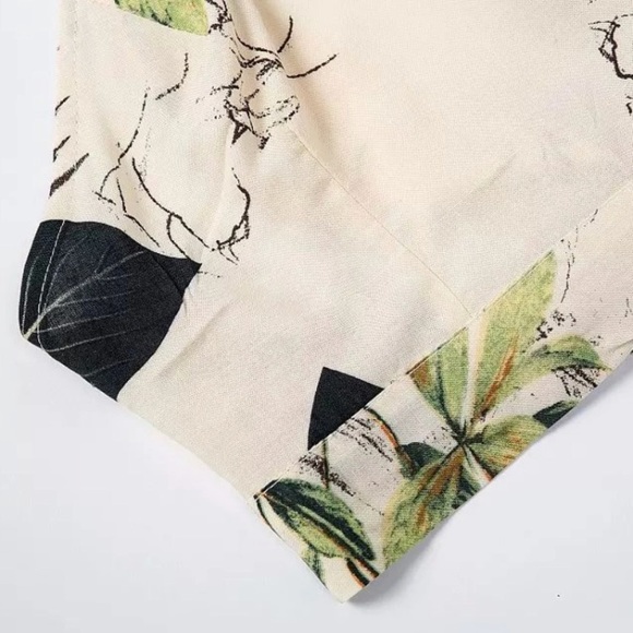 Boho Halterneck Tropical Floral Print Maxi Dress - Picture 4 of 6