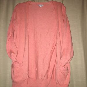 Old Navy salmon pink cardigan
