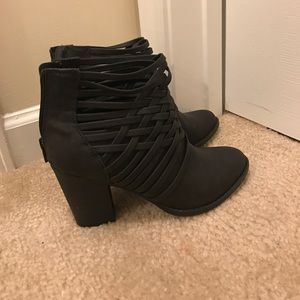 Black ankle boots