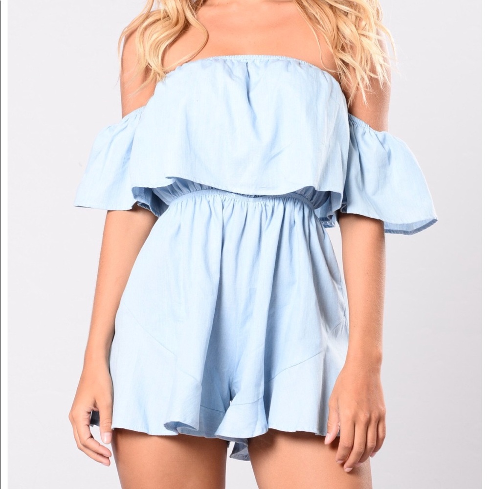 Fashion nova off the shoulder romper