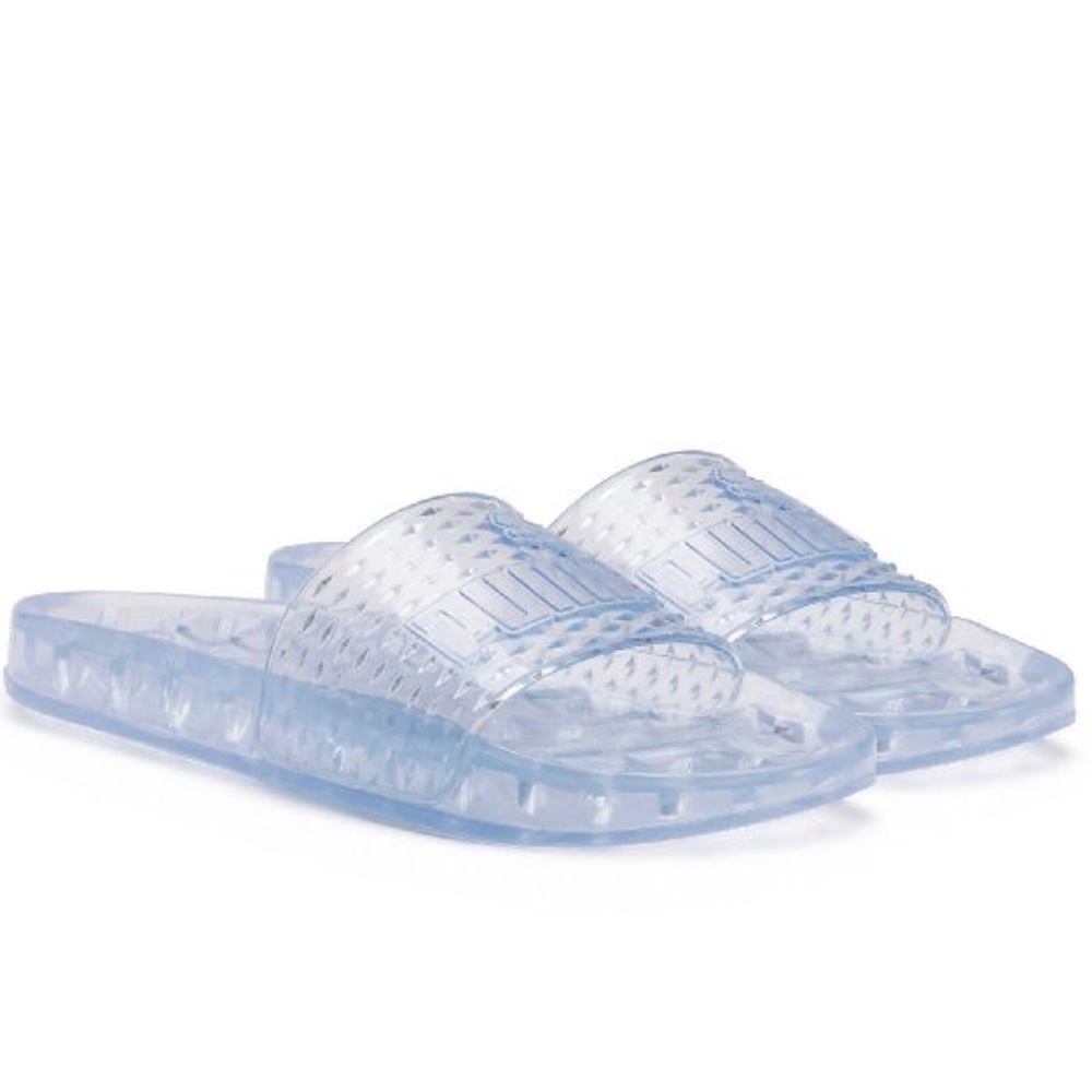 Brand new! Fenty clear slides