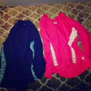 Pink/Blue zip long sleeve bundle